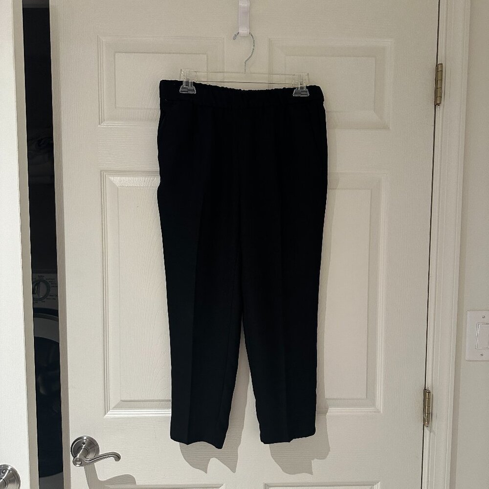 Banana Republic black dress pants, cropped elastic